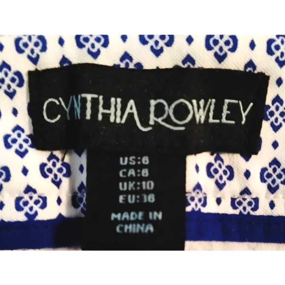 Cynthia Rowley cropped pants Size 6 - Picture 3 of 4